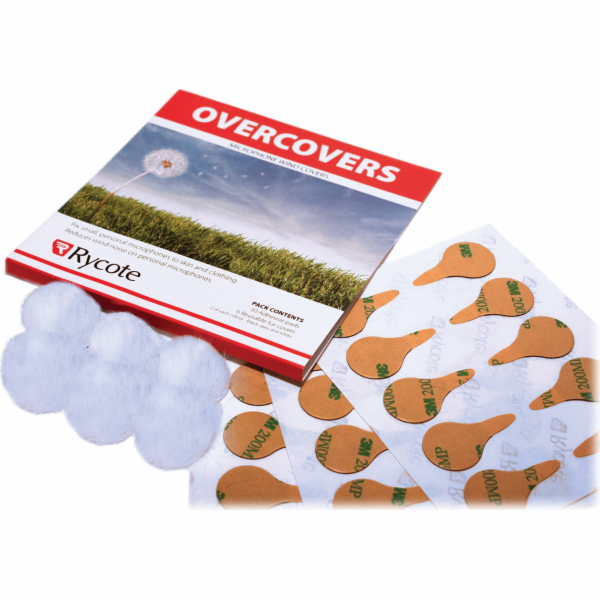 Rycote Rycote Overcovers, bílé - 6 kožešin / 30 samolepek