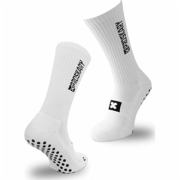 Proskary Bílé pohodlné sportovní ponožky pro dospělé 41-4...