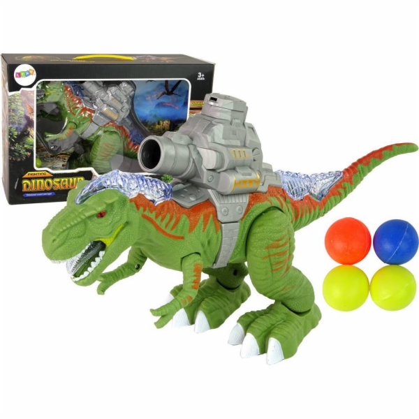 TRITON Figurka dinosaura s katapultem LeanToys chodí a st...