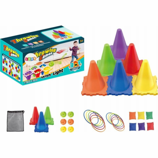 LeanToys Sada sportovních a házecích her 3 v 1