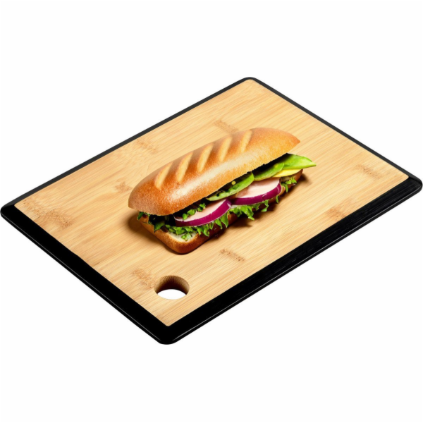 Kesper Bambusové krájecí prkénko s rukojetí, černé