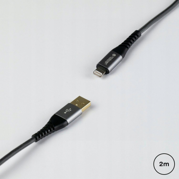 MyScreen Protector kabel USB-A - Lightning 1,2 m černý (M...