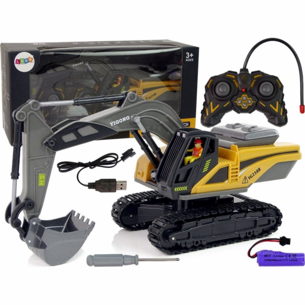 LeanToys 2.4G pásový bagr na dálkové ovládání žlutý LEAN ...