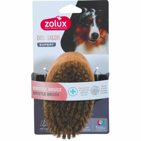 Zolux ZOLUX Měkký dřevěný kartáč pro psy na dlouhou srst ...