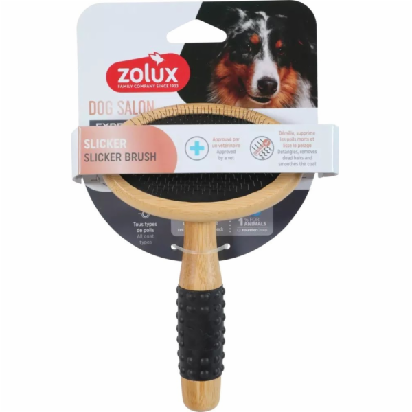 Zolux ZOLUX Dřevěný kartáč pro psy PSÍ SALON