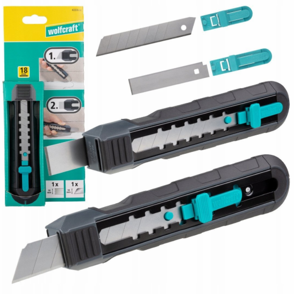 Wolfcraft profi nůž 2v1 - nůž a škrabka 4333000