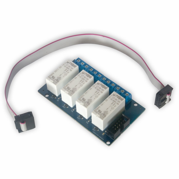 TINYCONTROL 4x relé 250VAC/16A, rozšiřující deska pro LAN...