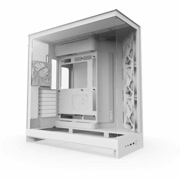 NZXT skříň H9 Flow dvoukomorová ATX / 3x140mm fan / 1x120...