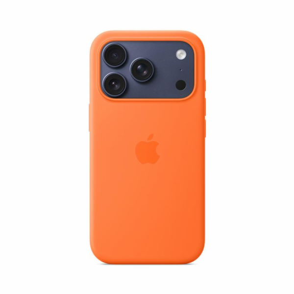 iPhone 17 Pro Silicone Case with MS – Orange