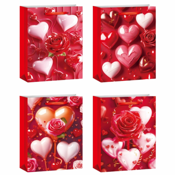 Dárková taška XL - Srdíčka pro zamilované