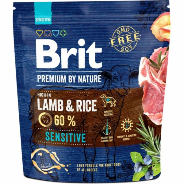 BRIT Premium by Nature Sensitive Lamb&Rice - suché krmivo...