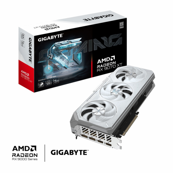 GIGABYTE VGA AMD Radeon RX 9070 XT GAMING OC ICE 16G, 16G...