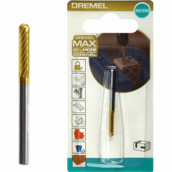 Dremel 9903 MAX Wolfram- Karbid-Fräser