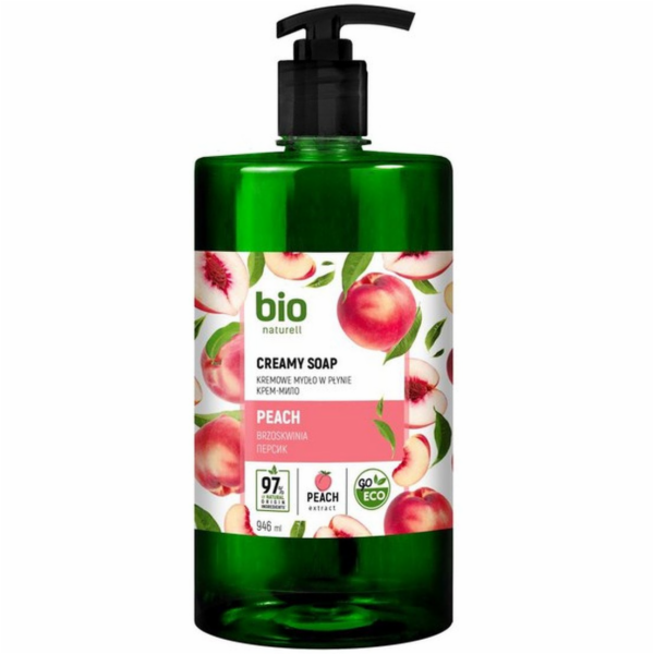 BIONATURELL Broskvové krémové mýdlo s dávkovačem 946 ml