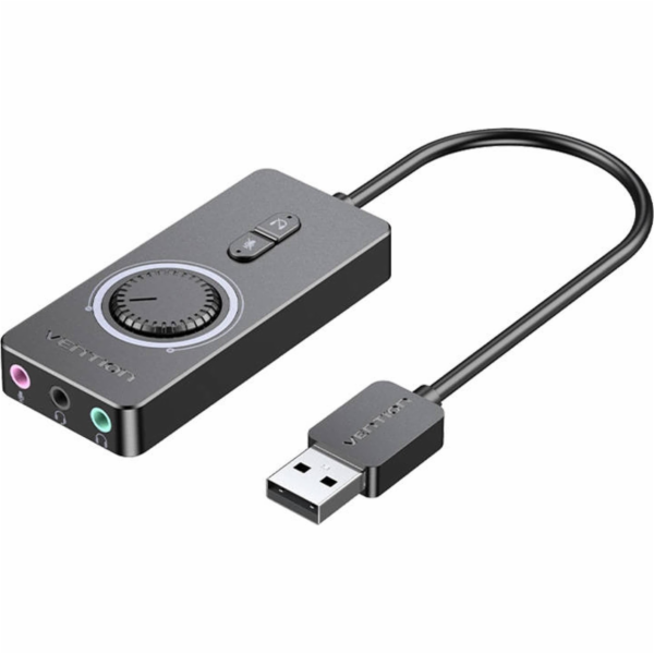 Vention Externí zvuková karta USB 2.0 CDRBF 1m (černá)