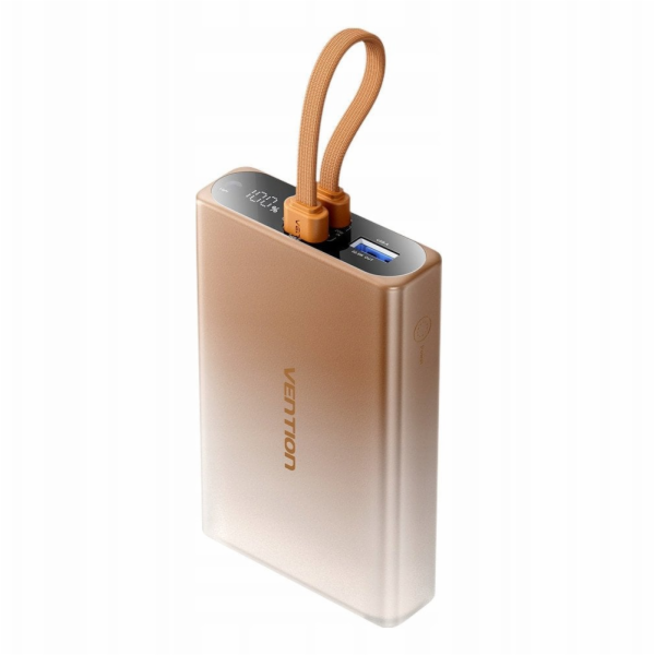 Powerbank Vention 10000mAh s LED displejem, USB-C + Light...