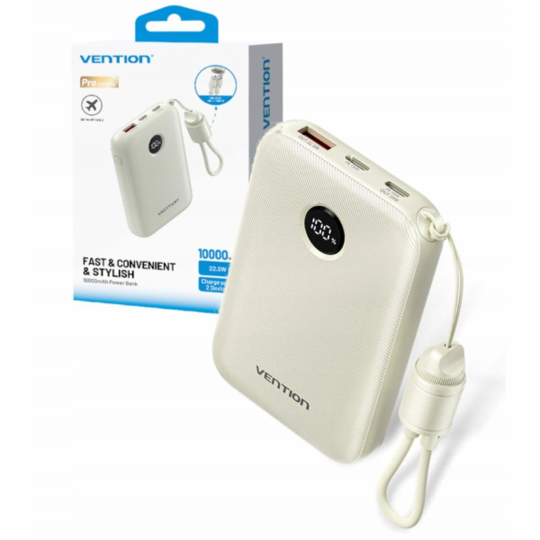 Vention Powerbanka 10000mAh béžová