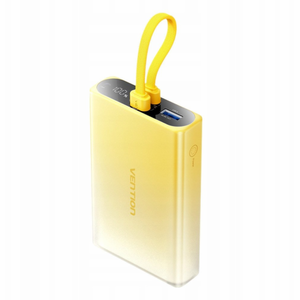 Powerbank Vention 10000mAh s LED displejem, USB-C + Light...