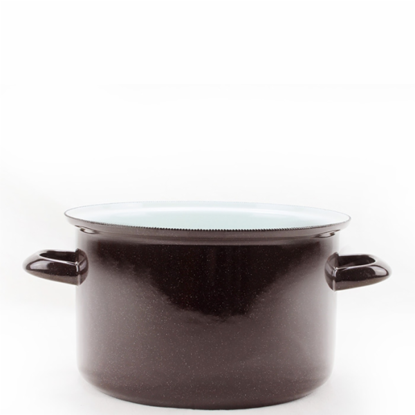 Hrnec smalt 2,6 l/18 cm Belis Standard hnědý