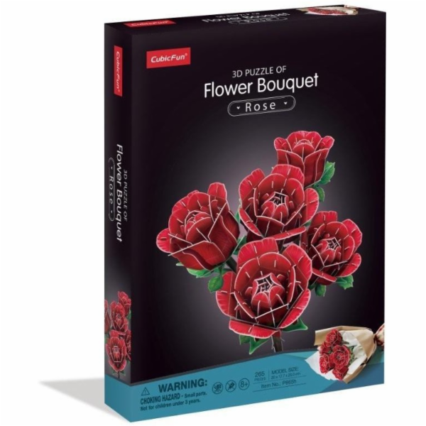 Cubic Fun 3D puzzle Velká květinová kytice - Růže