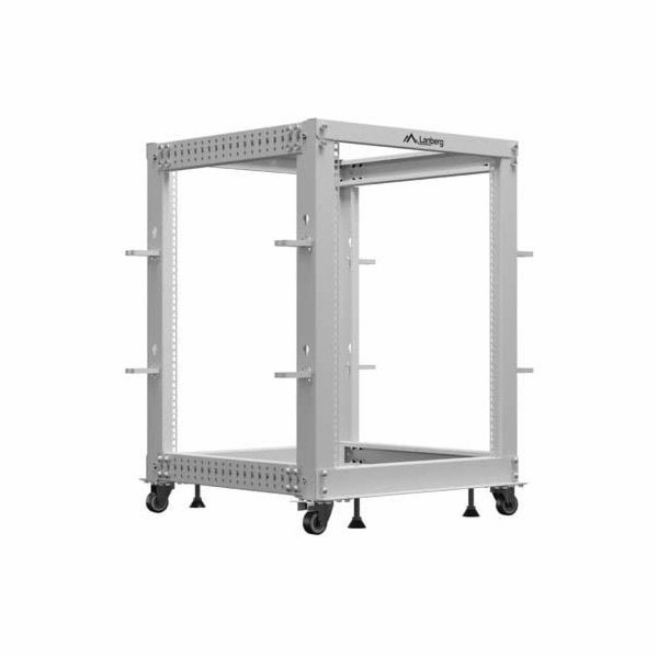 Lanberg Otevřený rack 19 palců 15U 600x600-1100 nastavite...
