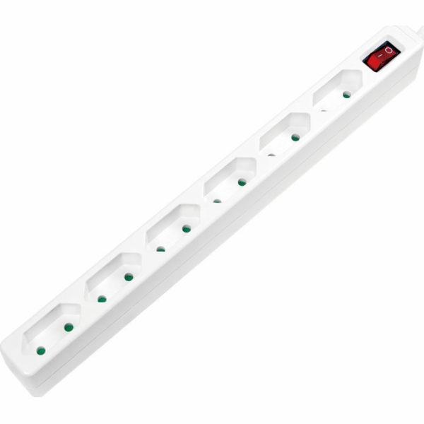 LogiLink Prodlužovací kabel LogiLink 6 zásuvek 1,5 m bílý