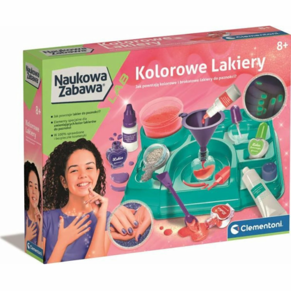 Clementoni ZEST KREAT BAREVNÉ LAKY NA NEHTY 50890 CLM