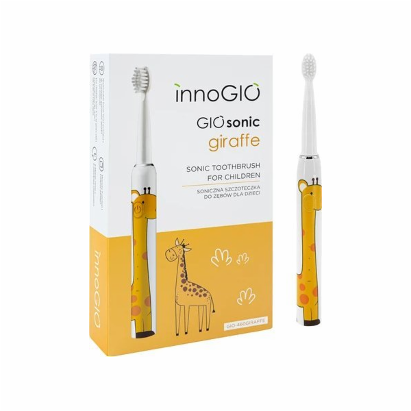 InnoGio GIOSONIC ŽIRAFA Žlutý zubní kartáček