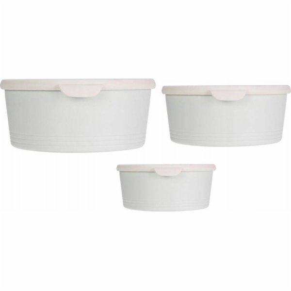 Excellent Houseware Vynikající kulaté plastové nádoby na ...