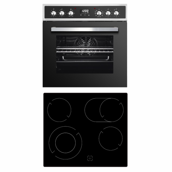 PKM EHS8-2KBG kombinace varné desky a trouby E.tř.A