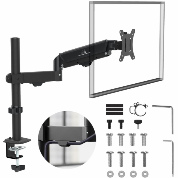 Držák monitoru Maclean, plynová pružina, 17"-32", 2-10 kg...