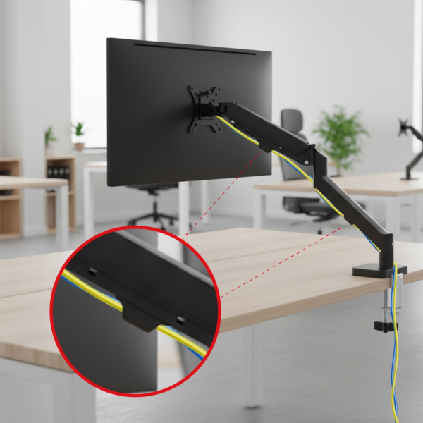 Držák monitoru Maclean, plynová pružina, 17"-32", 2-10 kg...