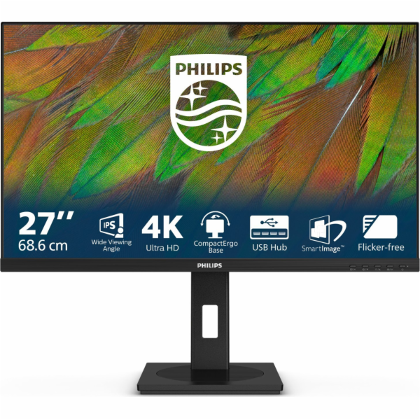 Philips/27B1N3800/27"/IPS/4K UHD/60Hz/4ms/Black/3R