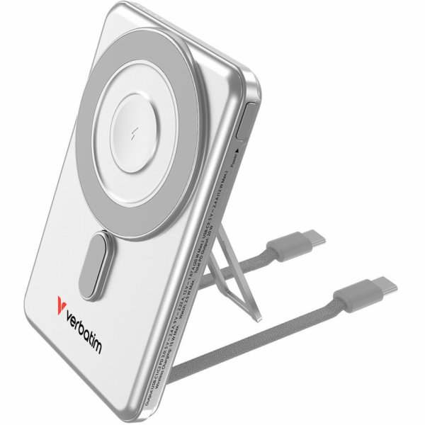 Verbatim Charge´n´Go 2C  5000mAh magn. PB silb.inkl.2 Kab...