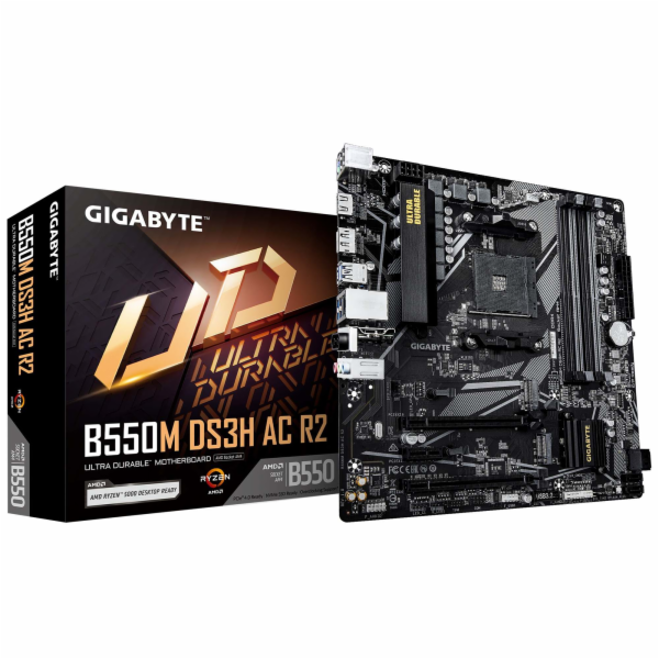 GIGABYTE B550M DS3H AC R2/AM4/mATX