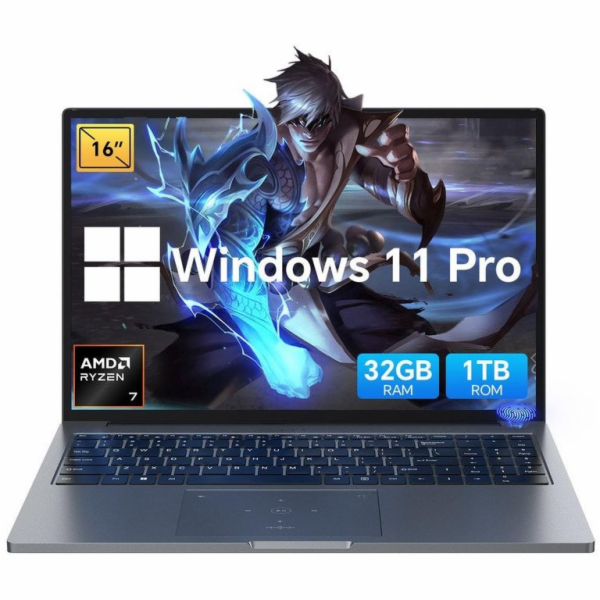 Blackview GamiBook-8 Ryzen 7 7735HS 16" WUXGA AntiGlare 3...