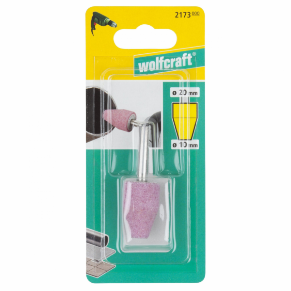 Wolfcraft keramické brusné tělísko, kuželovitý tvar, pr. ...