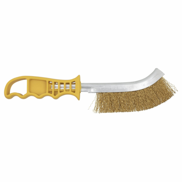 Wolfcraft ruční mosazný drátěný kartáč 265 mm 2716000