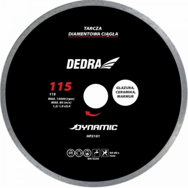 Dedra Continuous dynamický diamantový kotouč 180 mm 25,4 ...