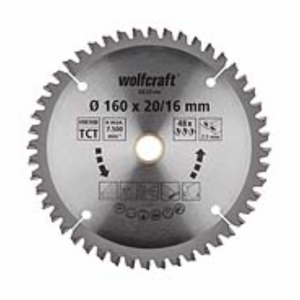 Wolfcraft pilový kotouč jemné řezy,pr. 190×30 Z56 6624000