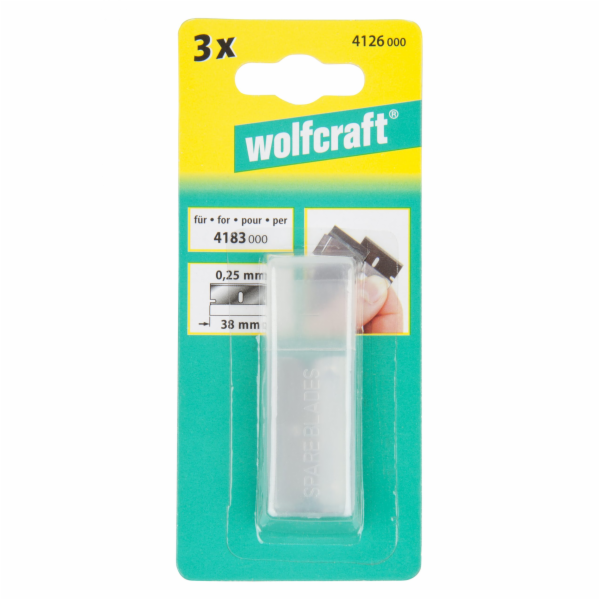 Wolfcraft břit náhradní 3ks pro kovovou škrabku (4183000)...
