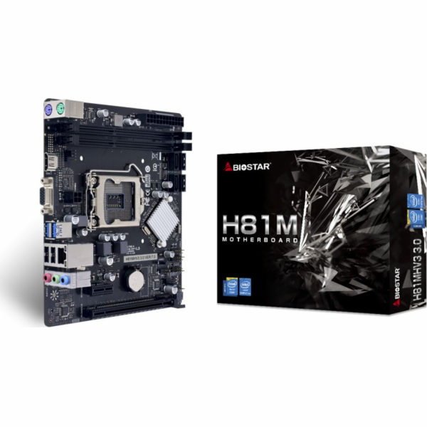 Biostar H81MHV3 3.0 BIOSTAR, Intel H81, v3.0, Socket 1150...