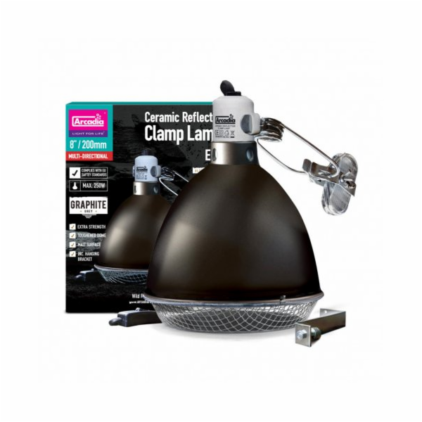 Arcadia Clamp Lamp Pro D3 UV Basking Lamp - Graphite