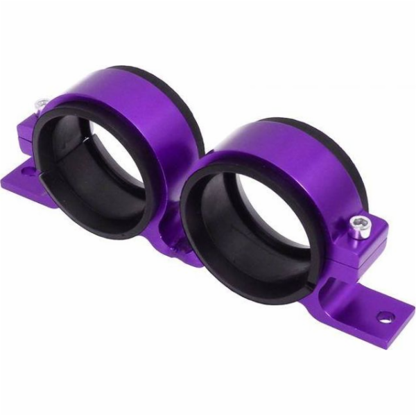 TurboWorks Držák palivového čerpadla 2x60mm fialový