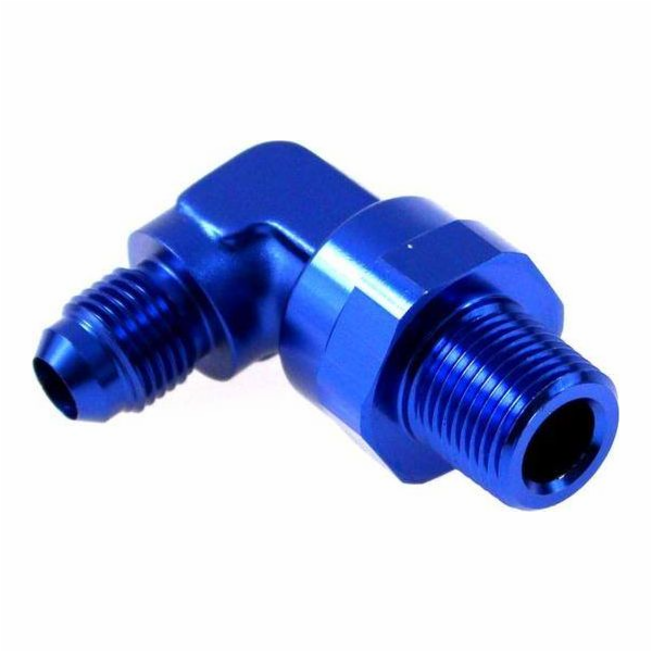 TurboWorks vnější spojka 90 AN6 3/8-18NPT