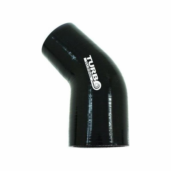 TurboWorks Redukce 45 stupňů TurboWorks černá 63-70 mm