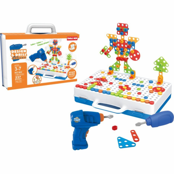 LeanToys Kreativní stavebnice pro kutily, stavebnice s vr...