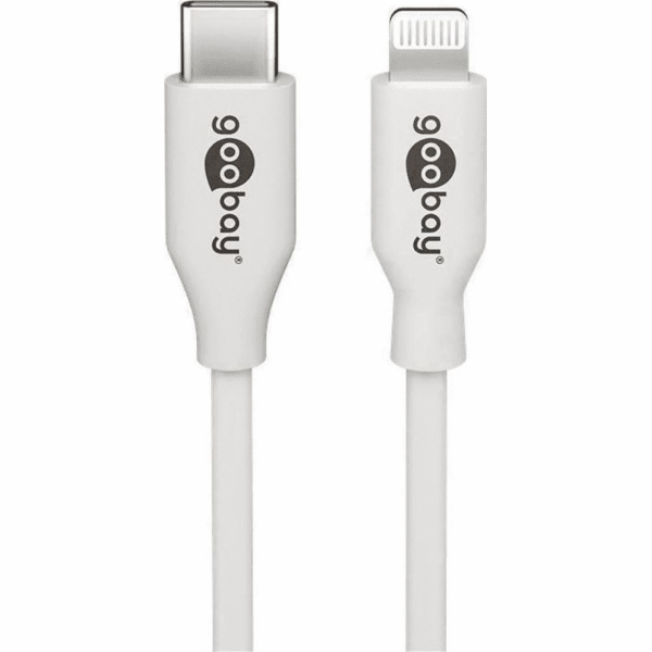 Goobay Kabel USB-C - Lightning 2 m bílý (39448)