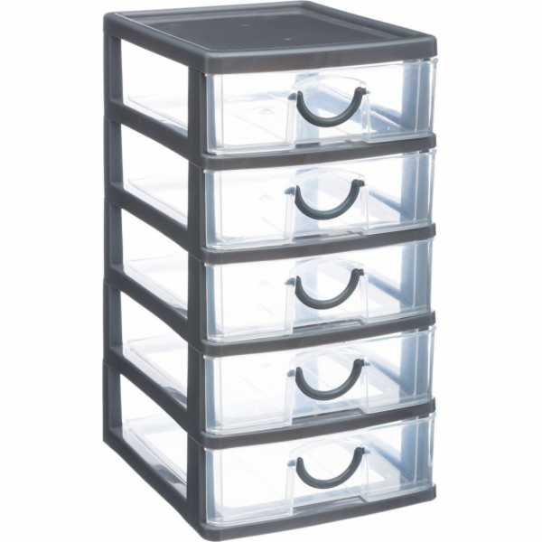 5five plastové zásuvky na dokumenty pod psací stůl