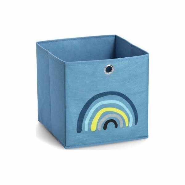 Zeller Úložný box Blue Rainbow, látkový, modrý